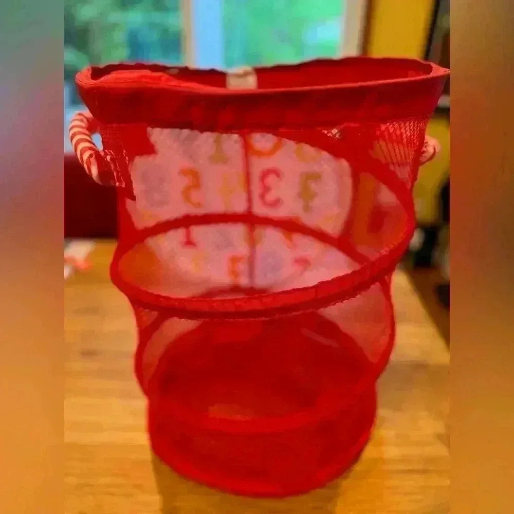 Collapsible IKEA children’s laundry basket - Red - Picture 3 of 6